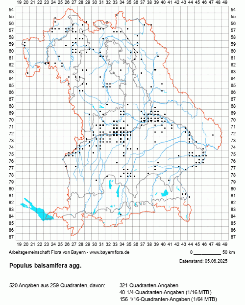 Die Verbreitungskarte zu Populus balsamifera agg. wird geladen ...