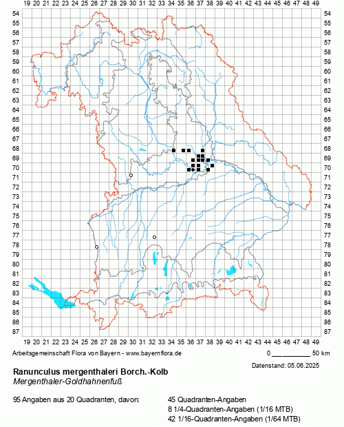 Die Verbreitungskarte zu Ranunculus mergenthaleri Borch.-Kolb wird geladen ...