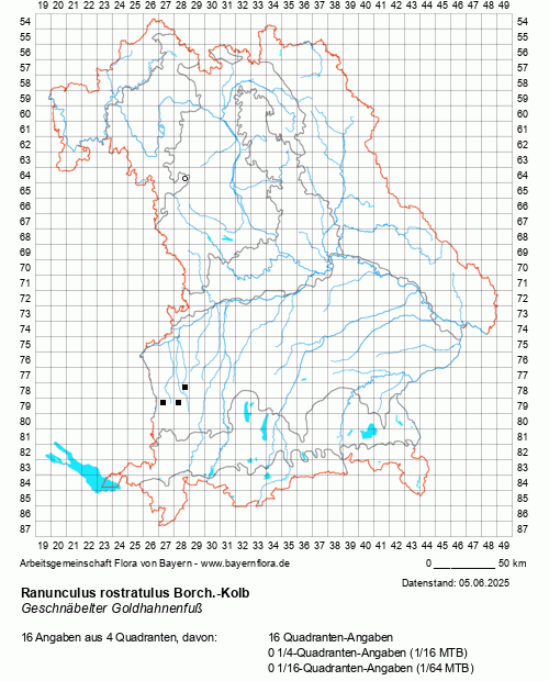 Die Verbreitungskarte zu Ranunculus rostratulus Borch.-Kolb wird geladen ...