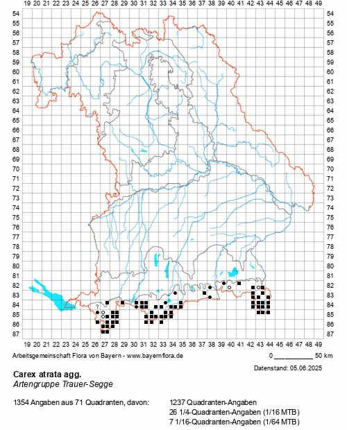 Die Verbreitungskarte zu Carex atrata agg. wird geladen ...