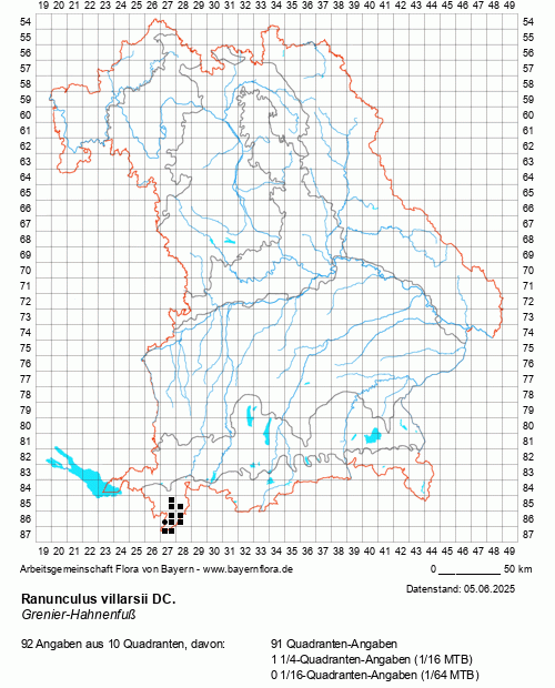 Die Verbreitungskarte zu Ranunculus villarsii DC. wird geladen ...