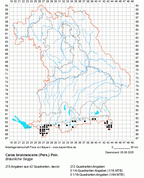Die Verbreitungskarte zu Carex brunnescens (Pers.) Poir. wird geladen ...