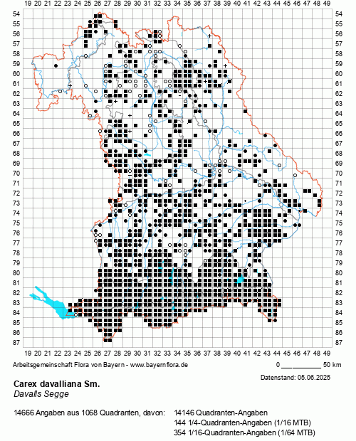 Die Verbreitungskarte zu Carex davalliana Sm. wird geladen ...