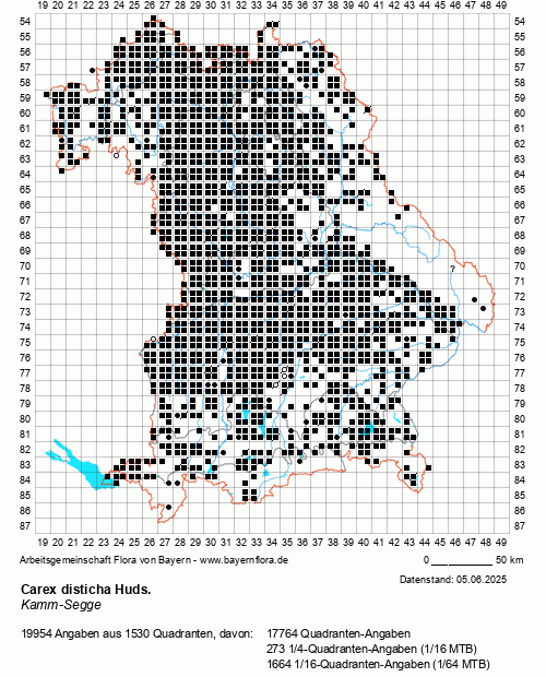 Die Verbreitungskarte zu Carex disticha Huds. wird geladen ...