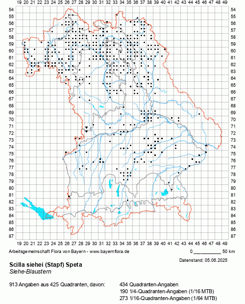 Die Verbreitungskarte zu Scilla siehei (Stapf) Speta wird geladen ...