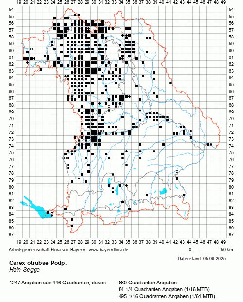 Die Verbreitungskarte zu Carex otrubae Podp. wird geladen ...