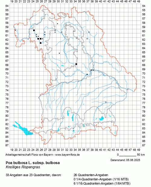 Die Verbreitungskarte zu Poa bulbosa L. subsp. bulbosa wird geladen ...