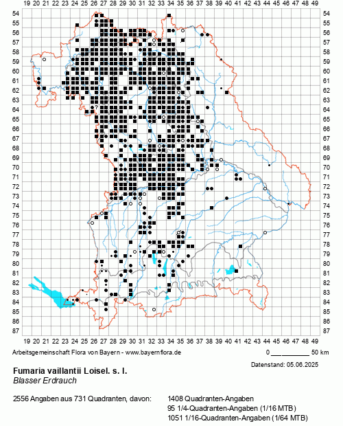 Die Verbreitungskarte zu Fumaria vaillantii Loisel. s. l. wird geladen ...