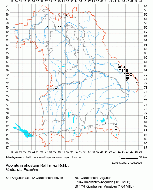 Die Verbreitungskarte zu Aconitum plicatum Köhler ex Rchb. wird geladen ...