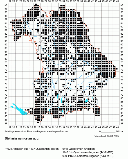 Die Verbreitungskarte zu Stellaria nemorum agg. wird geladen ...