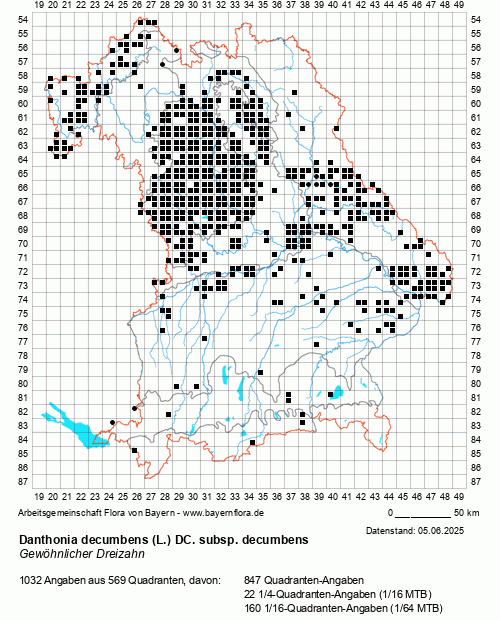 Die Verbreitungskarte zu Danthonia decumbens (L.) DC. subsp. decumbens wird geladen ...