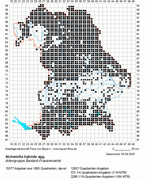 Die Verbreitungskarte zu Alchemilla hybrida agg. wird geladen ...