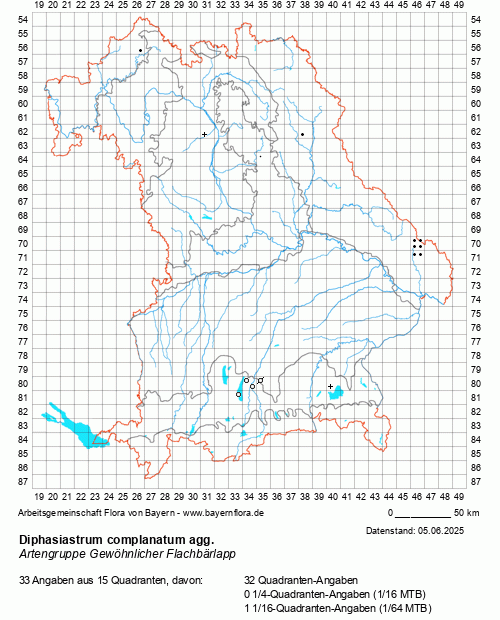 Die Verbreitungskarte zu Diphasiastrum complanatum agg. wird geladen ...