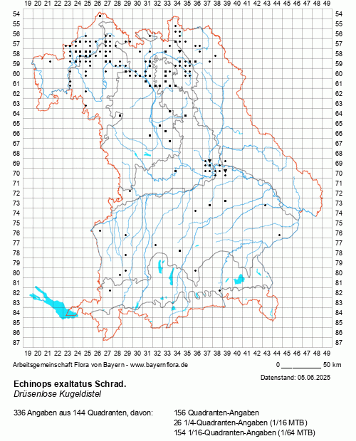Die Verbreitungskarte zu Echinops exaltatus Schrad. wird geladen ...