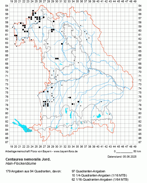 Die Verbreitungskarte zu Centaurea nemoralis Jord. wird geladen ...