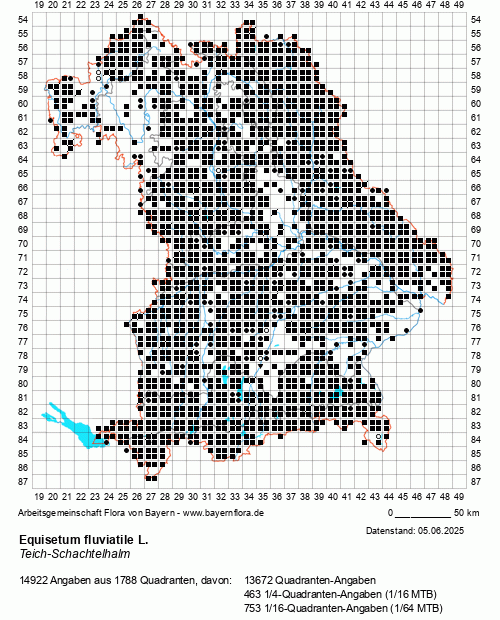 Die Verbreitungskarte zu Equisetum fluviatile L. wird geladen ...