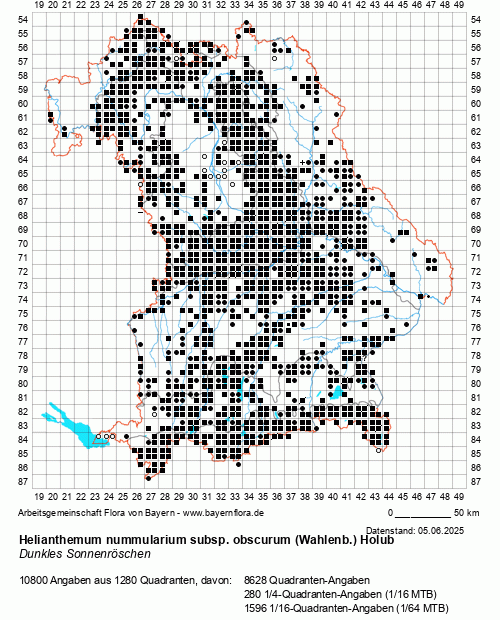 Die Verbreitungskarte zu Helianthemum nummularium subsp. obscurum (Wahlenb.) Holub wird geladen ...