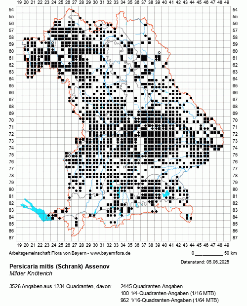 Die Verbreitungskarte zu Persicaria mitis (Schrank) Assenov wird geladen ...