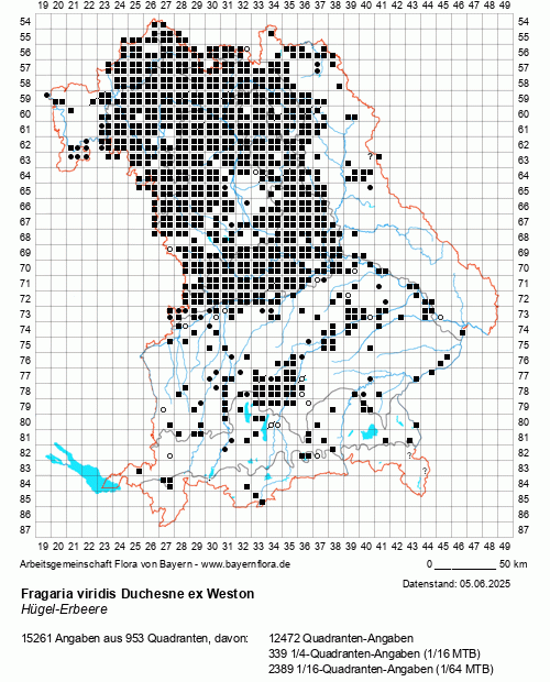 Die Verbreitungskarte zu Fragaria viridis Duchesne ex Weston wird geladen ...