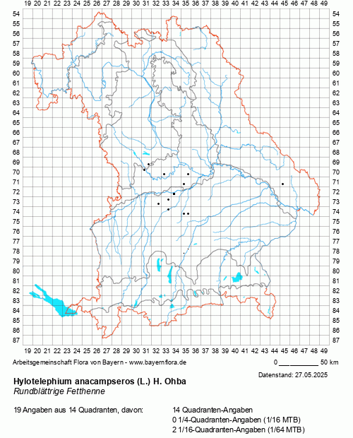 Die Verbreitungskarte zu Hylotelephium anacampseros (L.) H. Ohba wird geladen ...