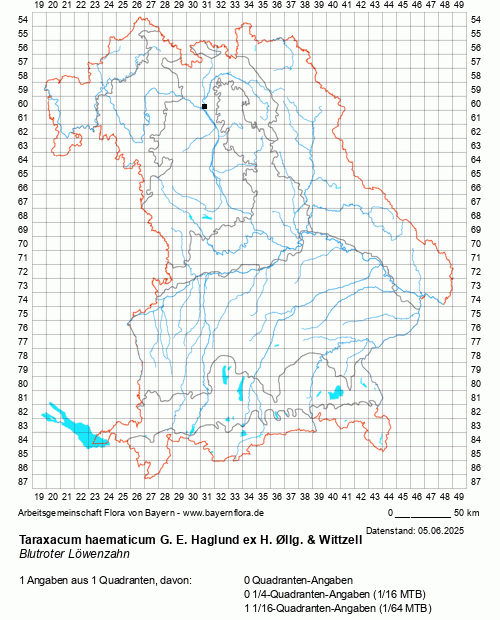 Die Verbreitungskarte zu Taraxacum haematicum G. E. Haglund ex H. Øllg. & Wittzell wird geladen ...