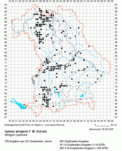 Die Verbreitungskarte zu Galium wirtgenii F. W. Schultz wird geladen ...