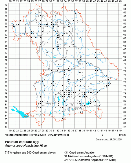 Die Verbreitungskarte zu Panicum capillare agg. wird geladen ...