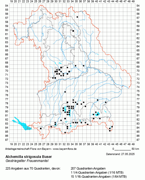 Die Verbreitungskarte zu Alchemilla strigosula Buser wird geladen ...