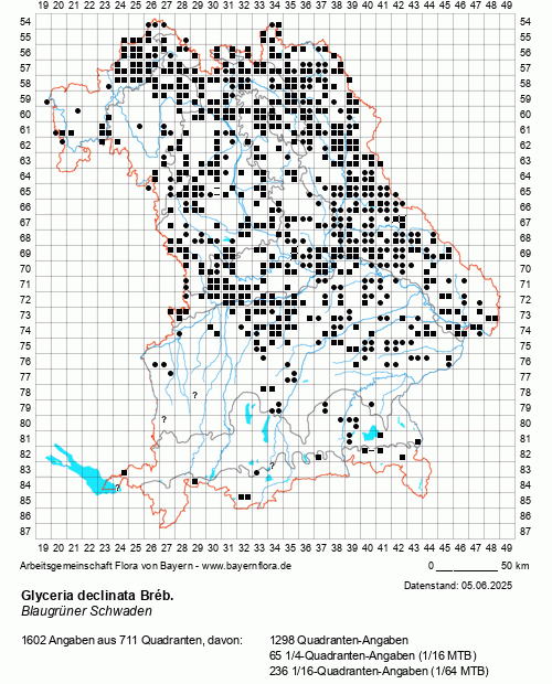 Die Verbreitungskarte zu Glyceria declinata Bréb. wird geladen ...