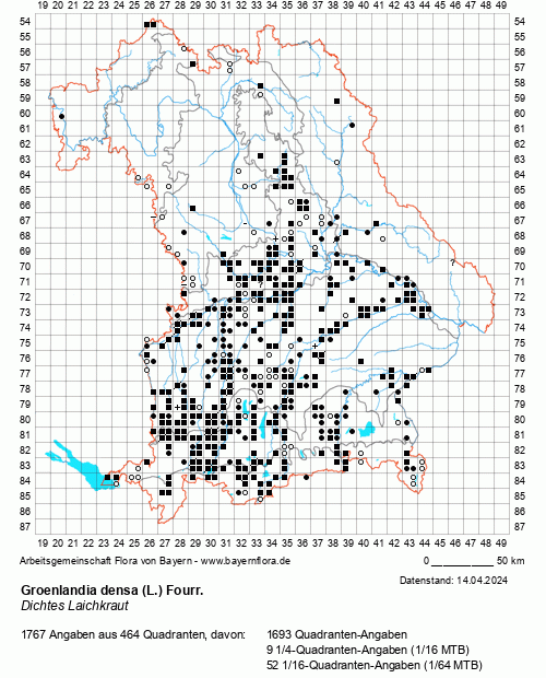 Die Verbreitungskarte zu Groenlandia densa (L.) Fourr. wird geladen ...