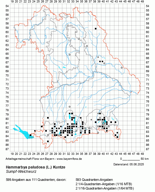 Die Verbreitungskarte zu Hammarbya paludosa (L.) Kuntze wird geladen ...