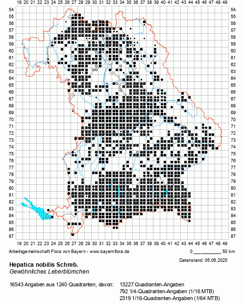 Die Verbreitungskarte zu Hepatica nobilis Schreb. wird geladen ...