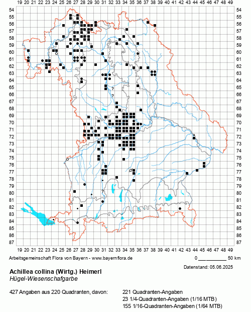 Die Verbreitungskarte zu Achillea collina (Wirtg.) Heimerl wird geladen ...