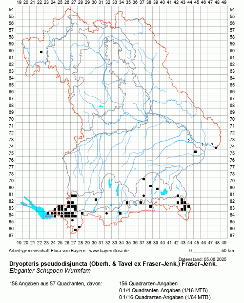 Die Verbreitungskarte zu Dryopteris pseudodisjuncta (Oberh. & Tavel ex Fraser-Jenk.) Fraser-Jenk. wird geladen ...