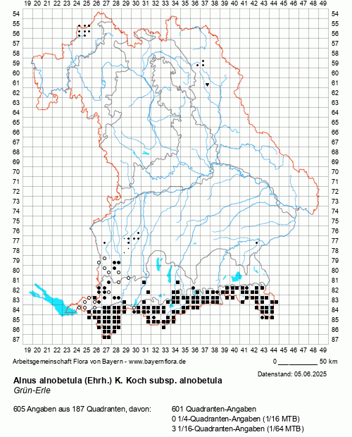 Die Verbreitungskarte zu Alnus alnobetula (Ehrh.) K. Koch subsp. alnobetula wird geladen ...