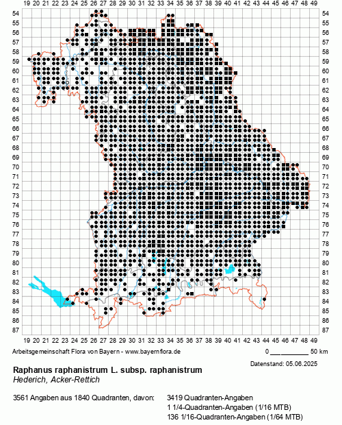 Die Verbreitungskarte zu Raphanus raphanistrum L. subsp. raphanistrum wird geladen ...