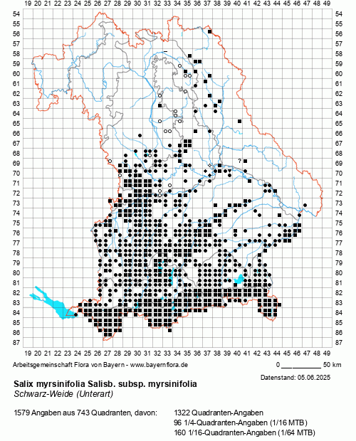 Die Verbreitungskarte zu Salix myrsinifolia Salisb. subsp. myrsinifolia wird geladen ...