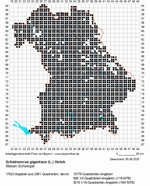 Die Verbreitungskarte zu Schedonorus giganteus (L.) Holub wird geladen ...