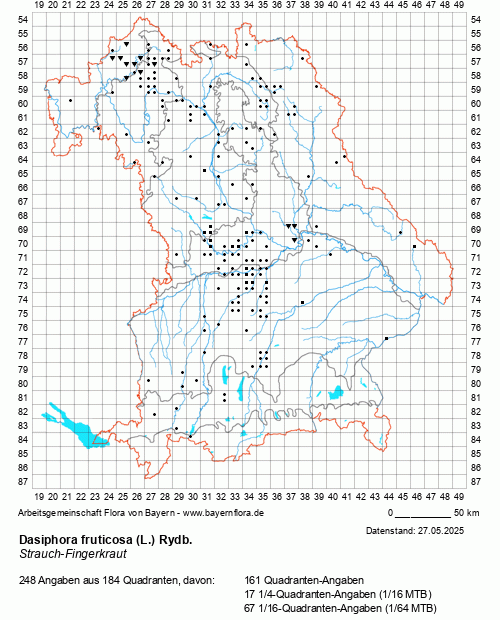 Die Verbreitungskarte zu Dasiphora fruticosa (L.) Rydb. wird geladen ...