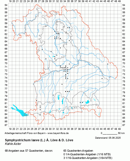 Die Verbreitungskarte zu Symphyotrichum laeve (L.) Á. Löve & D. Löve wird geladen ...