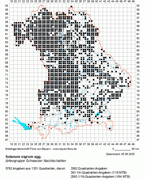 Die Verbreitungskarte zu Solanum nigrum agg. wird geladen ...