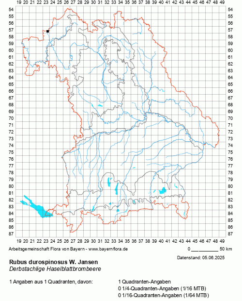 Die Verbreitungskarte zu Rubus durospinosus W. Jansen wird geladen ...