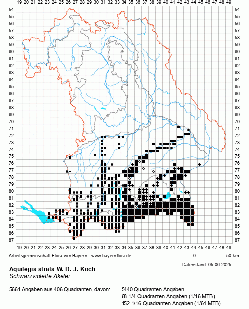 Die Verbreitungskarte zu Aquilegia atrata W. D. J. Koch wird geladen ...
