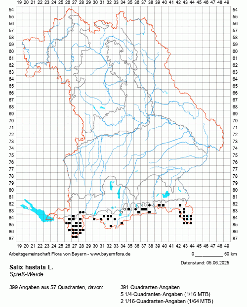 Die Verbreitungskarte zu Salix hastata L. wird geladen ...