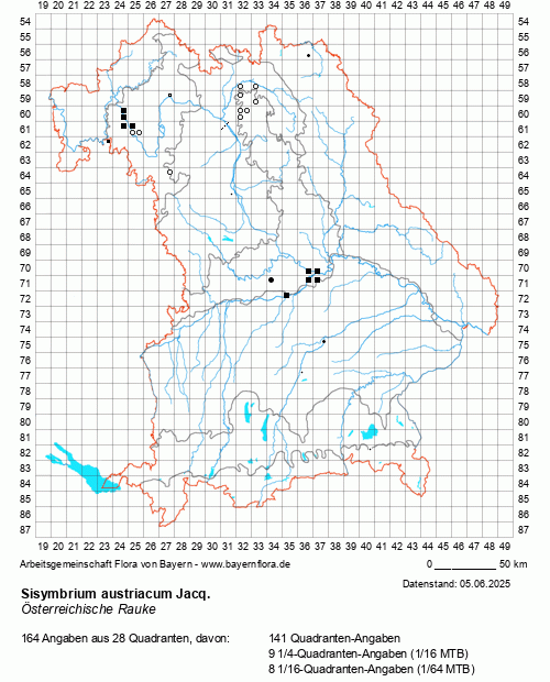 Die Verbreitungskarte zu Sisymbrium austriacum Jacq. wird geladen ...