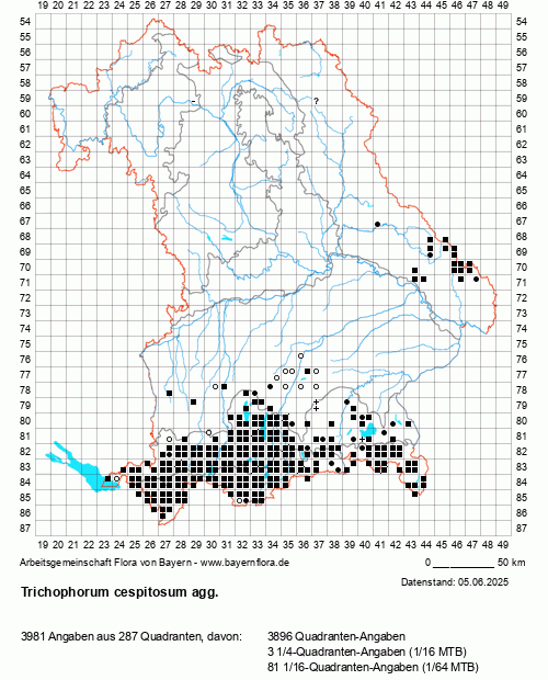 Die Verbreitungskarte zu Trichophorum cespitosum agg. wird geladen ...