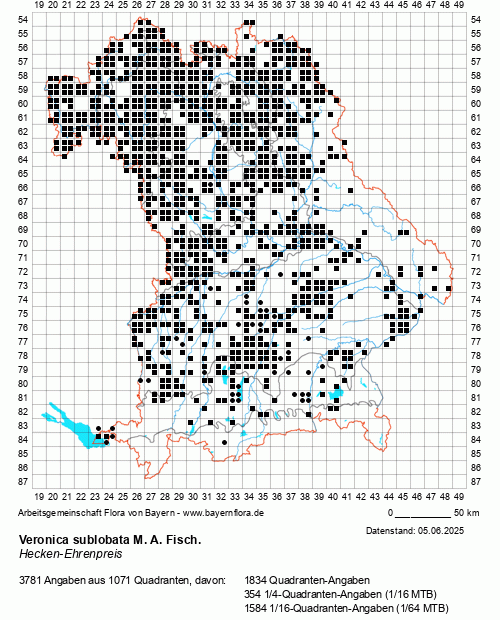Die Verbreitungskarte zu Veronica sublobata M. A. Fisch. wird geladen ...