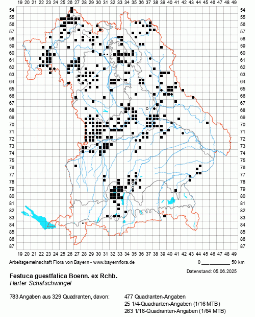 Die Verbreitungskarte zu Festuca guestfalica Boenn. ex Rchb. wird geladen ...