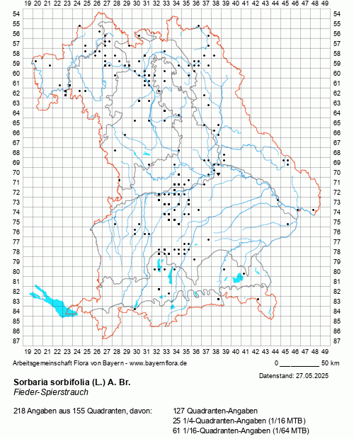 Die Verbreitungskarte zu Sorbaria sorbifolia (L.) A. Br. wird geladen ...