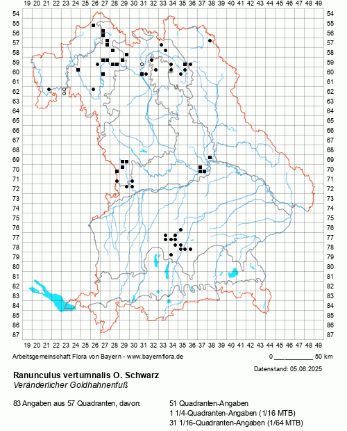 Die Verbreitungskarte zu Ranunculus vertumnalis O. Schwarz wird geladen ...